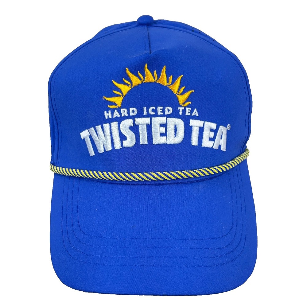 Twisted Iced Tea Hat Cap Snapback Blue Beer Rope Performance Promo Adult Golf